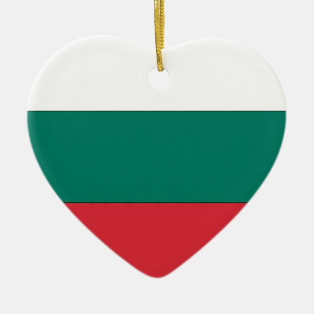 Bulgarische Flagge Keramik Ornament (Vorne)