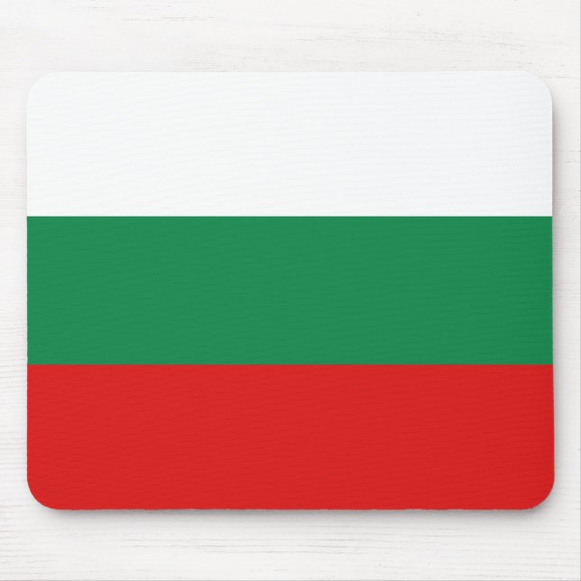 Bulgarische Flagge Mousepad (Vorne)