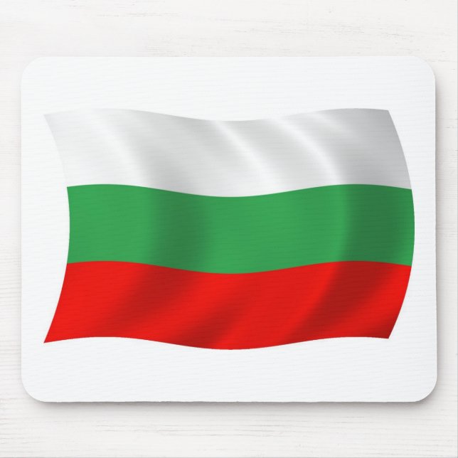 Bulgarische Flagge Mousepad (Vorne)