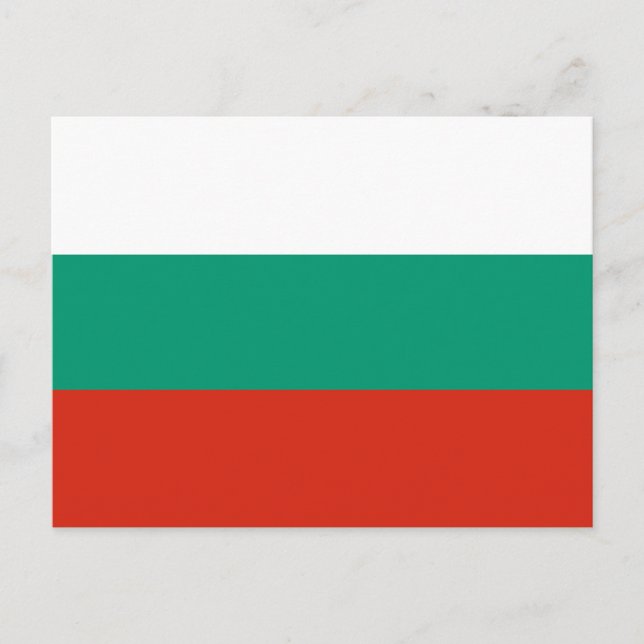 Bulgarische Flagge Postkarte (Vorderseite)