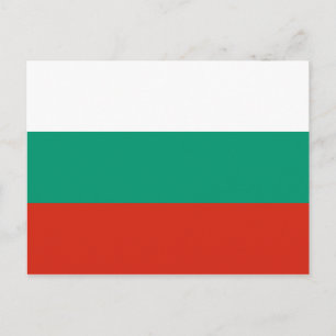 Bulgarische Flagge Postkarte
