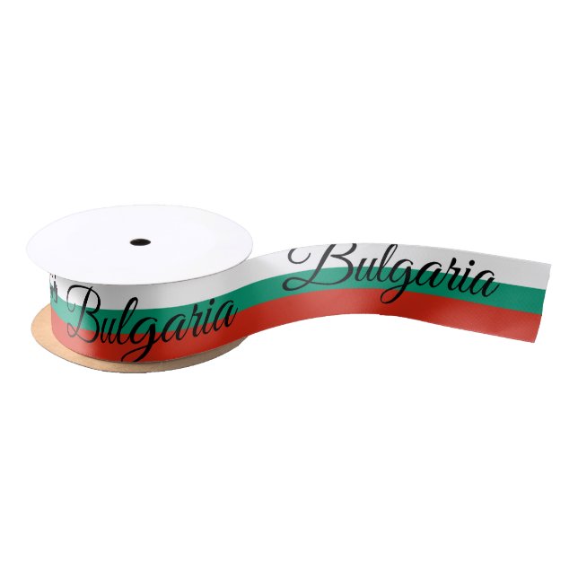 Bulgarische Flagge - Reise, Urlaub/Sport Satinband (Spule)