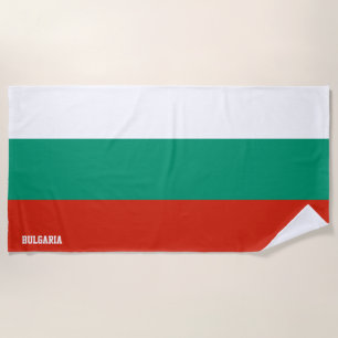 Bulgarische Flagge Splendid Patriotic Strandtuch