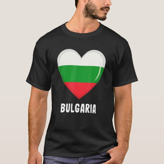 Bulgarische Flagge T-Shirt (Vorderseite)