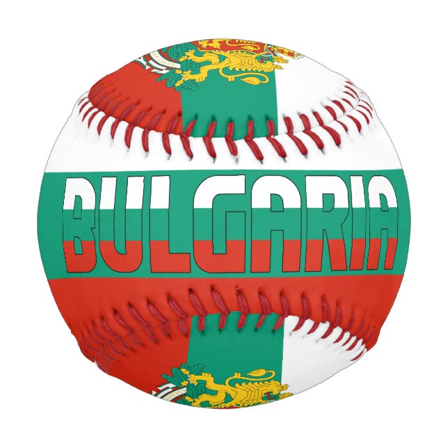 Bulgarische Flagge und Wehrmantel Baseball (Vorderseite)