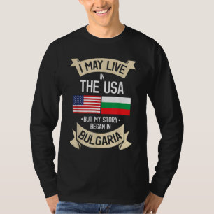 Bulgarische Flagge USA Bulgarische Roots Geschenke T-Shirt