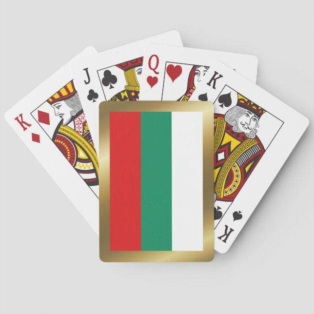 Bulgarische Flaggen Spielkarten (Rückseite)