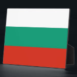 Bulgarische Flaggenebene Fotoplatte<br><div class="desc">Fügen Sie Ihrer Einrichtung eine Touch bulgarischen Stolzes hinzu, mit unserer exklusiven Plakette mit der Flagge Bulgariens! Diese mit viel Liebe zum Detail gestaltete Plakette ist mehr als nur ein dekorativer Gegenstand; sie ist eine Feier des reichen bulgarischen Erbes und der kulturellen Bedeutung. Das lebendige Design zeigt die berühmte bulgarische...</div>