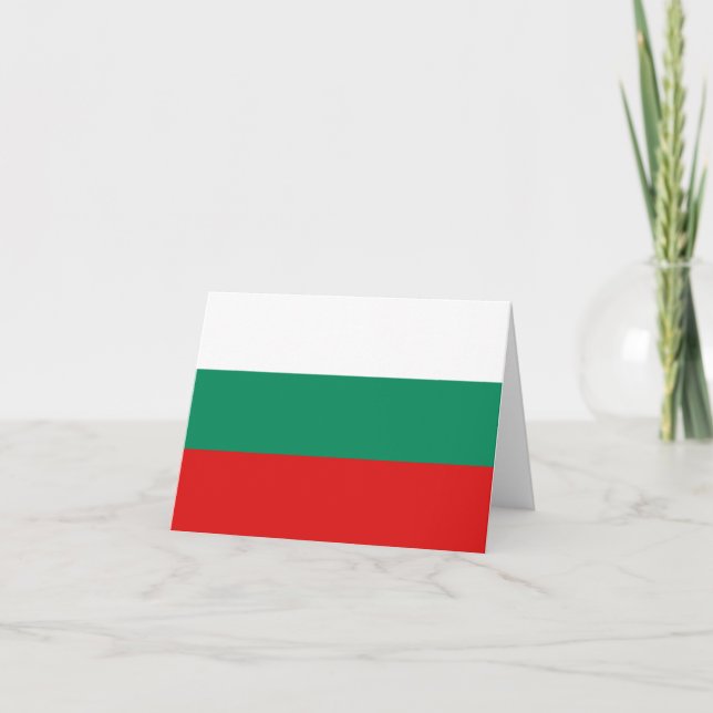 Bulgarische Flaggennotiz Karte (Vorderseite)