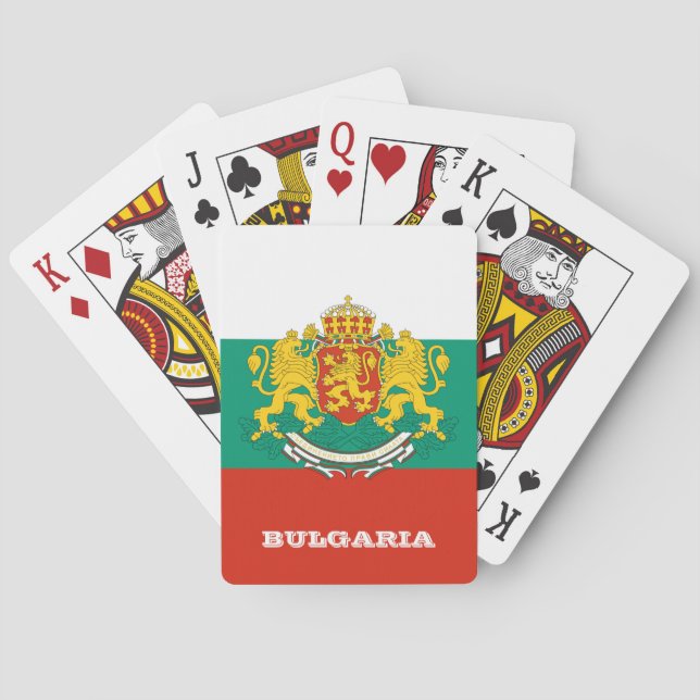 Bulgarische Flaggenspiele, Bulgarien Spielkarten (Rückseite)