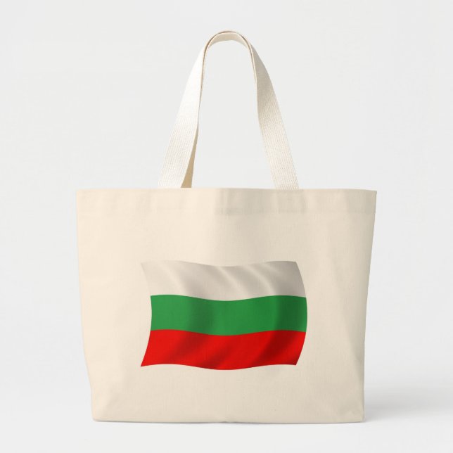 Bulgarische Flaggentasche Jumbo Stoffbeutel (Vorne)
