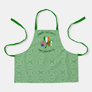Bulgarische Irische Amerikanische Flagge Shamrock Schürze