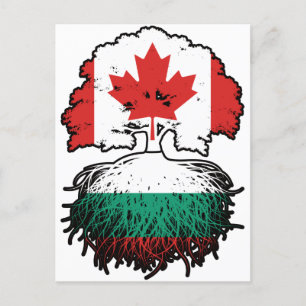 Bulgarische kanadische Treueflagge Postkarte
