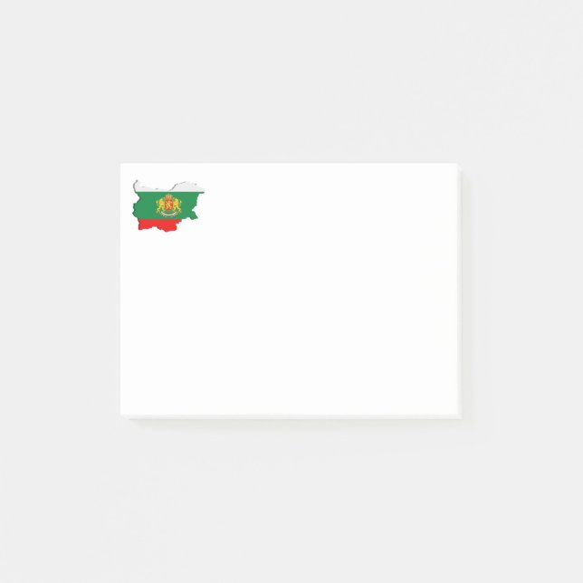 Bulgarische Karte Post-it Klebezettel (Vorderseite)