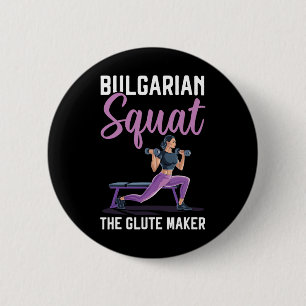 Bulgarische Kniebeugen-Übung Bodybuilding Fitness  Button