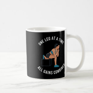 Bulgarische Kniebeugen-Übung Bodybuilding Fitness  Kaffeetasse