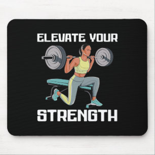 Bulgarische Kniebeugen-Übung Bodybuilding Fitness Mousepad