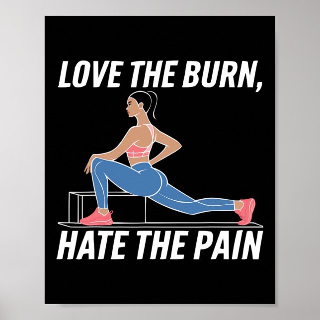 Bulgarische Kniebeugen-Übung Bodybuilding Fitness  Poster (Vorne)