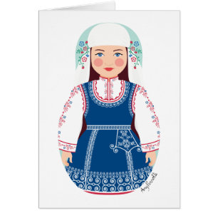 Bulgarische Matryoshka-Karte
