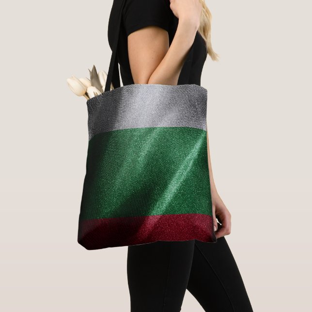 Bulgarische Seidenflagge (Von Nahem)