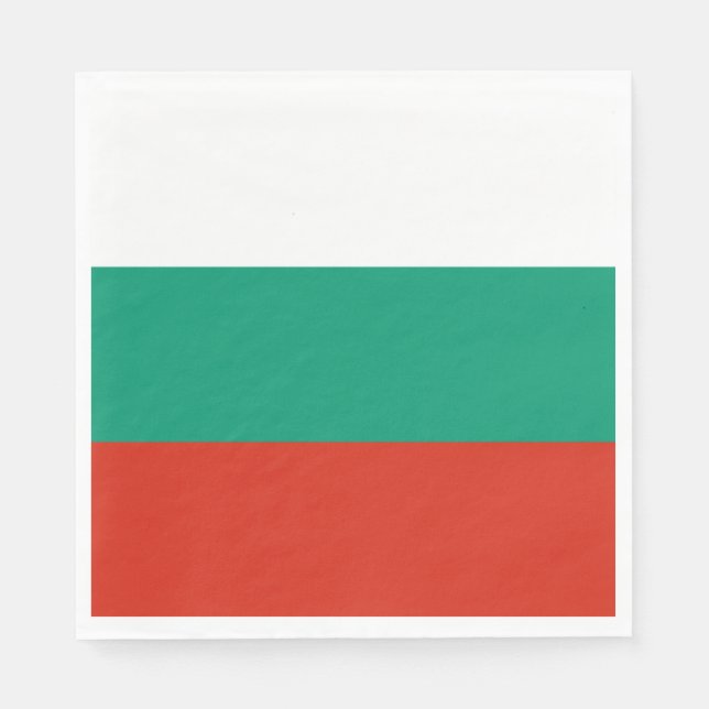 Bulgarische Staatsflagge Serviette (Vorderseite)