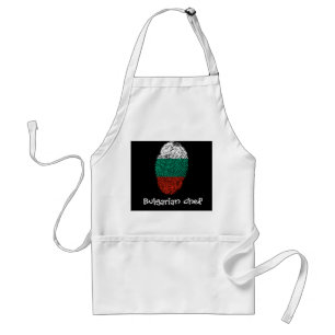 Bulgarische Touchfingerabdruckflagge Schürze