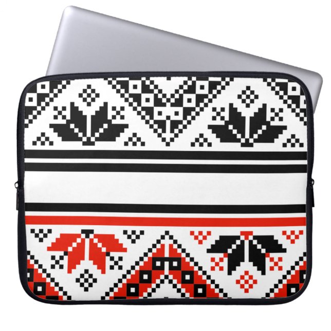 Bulgarische Volkskunst Laptopschutzhülle (Vorderseite)