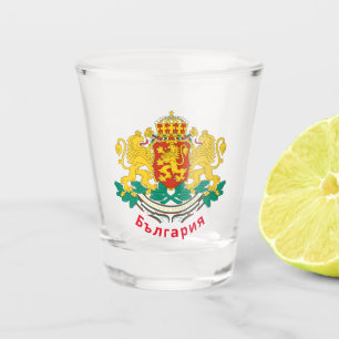 Bulgarische Wappen Schnapsglas