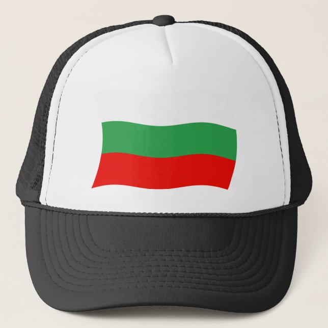 Bulgarischer Flaggenhut Truckerkappe (Vorderseite)