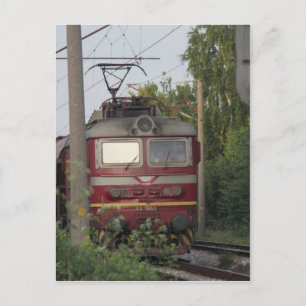 Bulgarischer Güterzug Postkarte