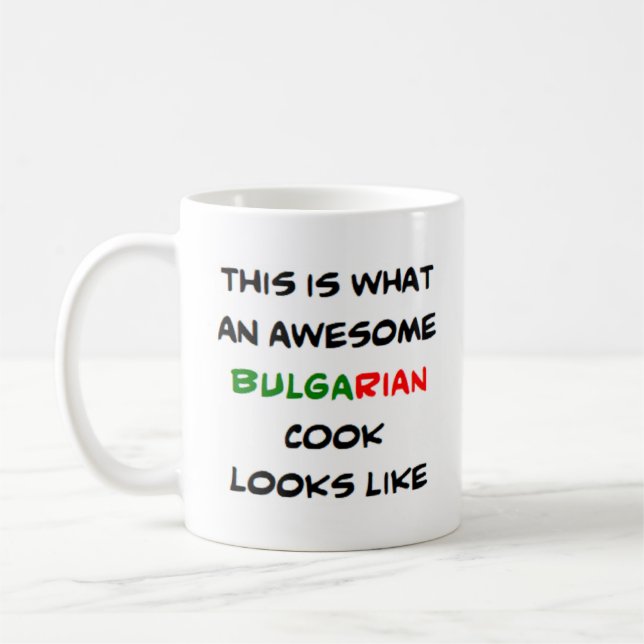bulgarischer Koch, phantastisch Kaffeetasse (Links)