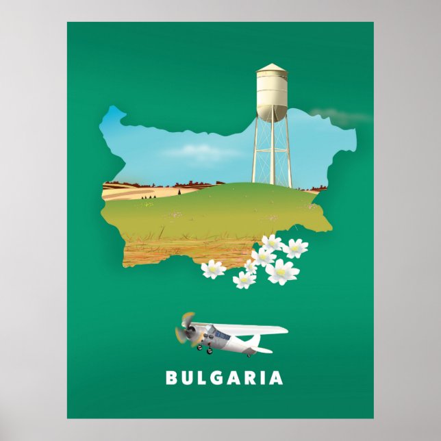 Bulgarischer Reiseausweis Poster (Vorne)