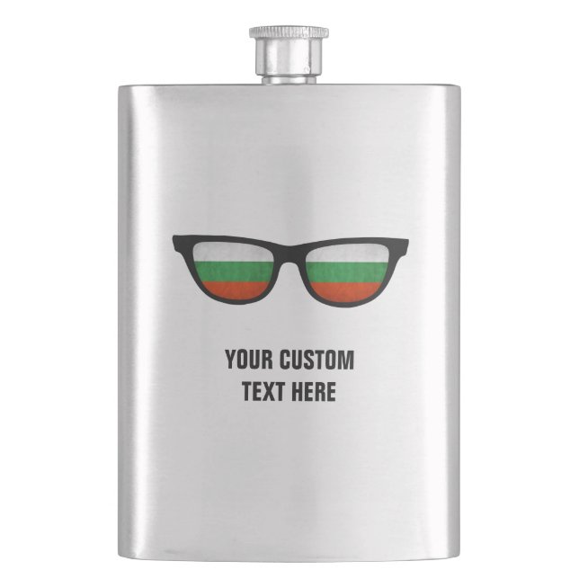 Bulgarischer Schattenkolben Flachmann (Vorderseite)
