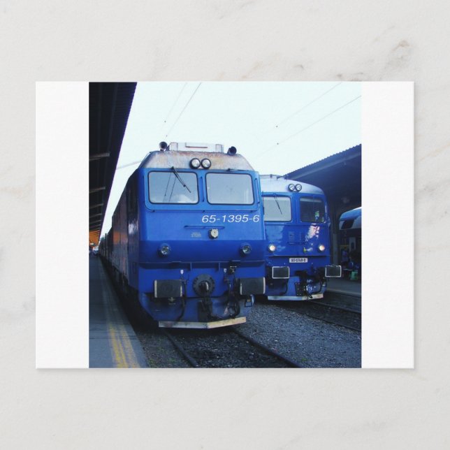 Bulgarischer Zug Postkarte (Vorderseite)