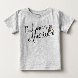 Bulgarisches amerikanisches Hemd für Herzklopfen Baby T-shirt