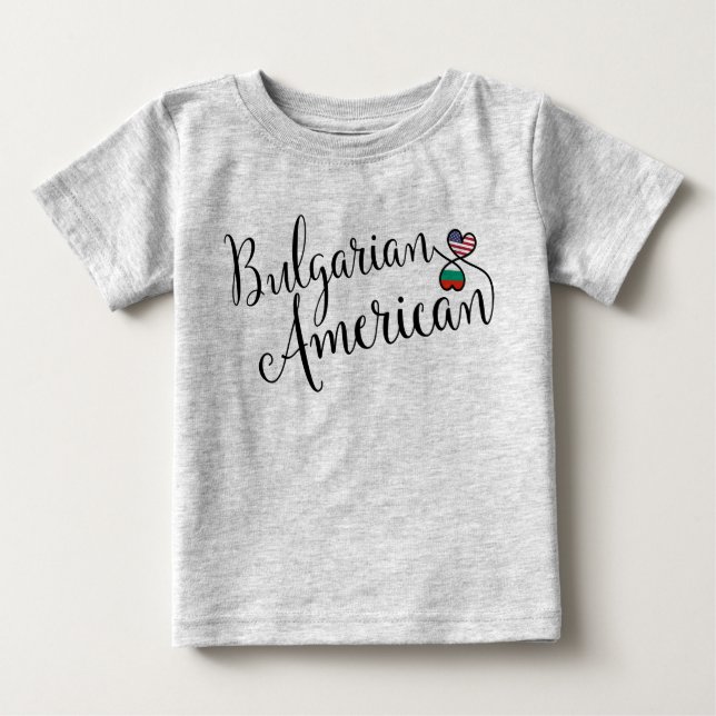 Bulgarisches amerikanisches Hemd für Herzklopfen Baby T-shirt (Vorderseite)