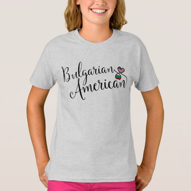 Bulgarisches amerikanisches Hemd für Herzklopfen T-Shirt (Vorderseite)