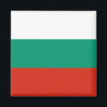 Bulgarisches Flaggenmagnet Magnet<br><div class="desc">Flagge Bulgariens</div>
