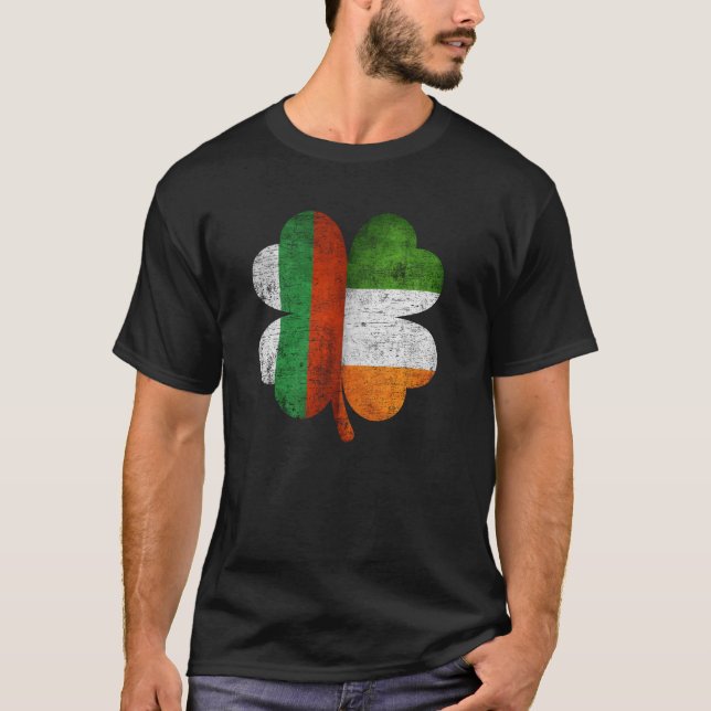 Bulgarisches irisches Kleeblatt Bulgarien Flagge I T-Shirt (Vorderseite)