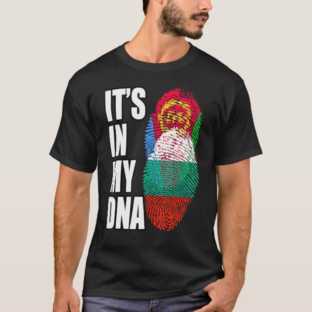 bulgarisches und eritreisches DNA-Flaggengebiet T-Shirt (Vorderseite)