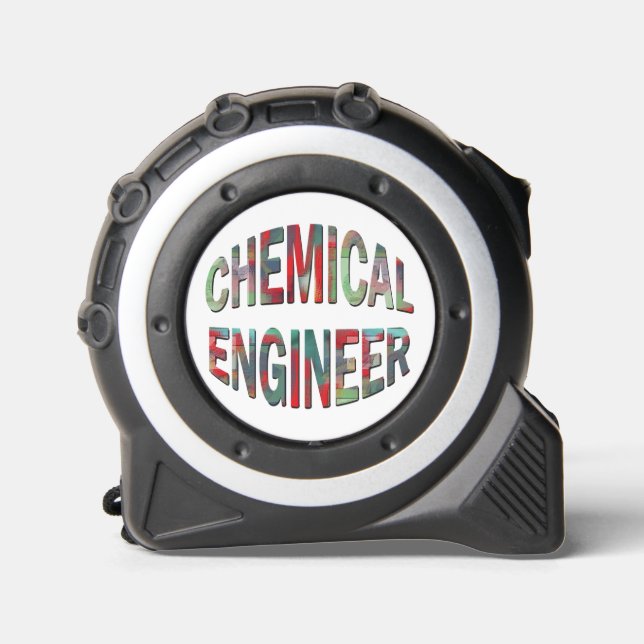 Bulging Chemical Engineer Text Maßband (Vorderseite)
