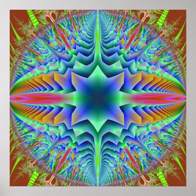 Bulging Mandala Poster (Vorne)