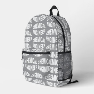 Bulging White Chemical Engineer Text Bedruckter Rucksack