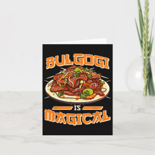 Bulgogi ist eine zauberhafte, lustige Erklärung de Karte
