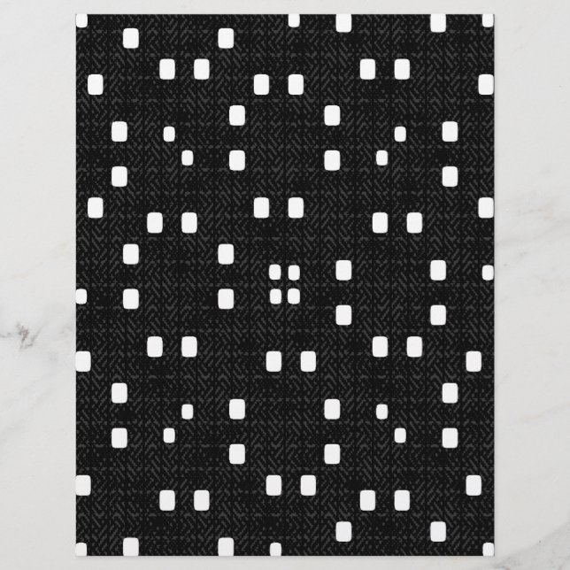 Bulk B&W Textured Minimalism Scrapbook Pages Flyer (Vorne)