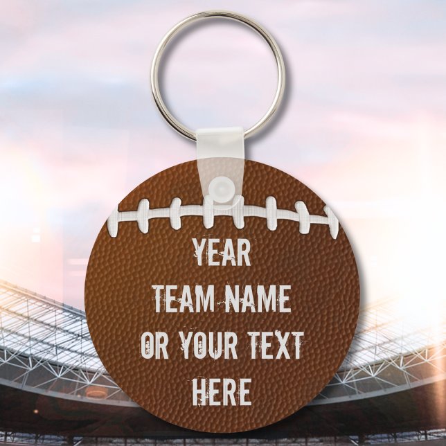 Bulk Football-Schlüsselanhänger PERSONALISIERT für Schlüsselanhänger (Personalized Football Team Gifts. Football bag tags. Football team gifts cheap. Football goodies.)