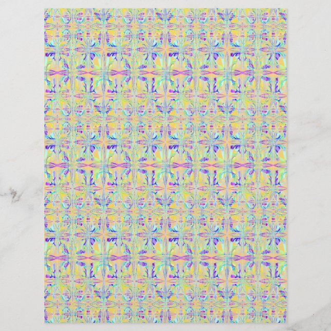 Bulk - Ostern Pastell Abstraktes Scrapbook Papier (Vorne)