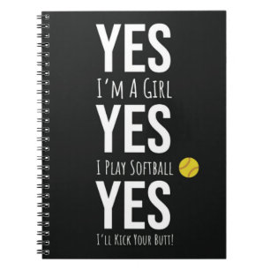 Bulk Softball Geschenke für Sportteam Girls Notizblock