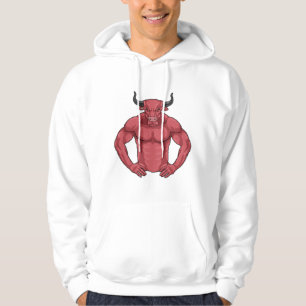 Bull als Bodybuilder extrem Hoodie