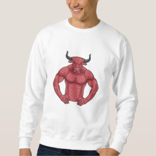 Bull als Bodybuilder extrem Sweatshirt